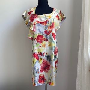 Alira floral mini silk dress